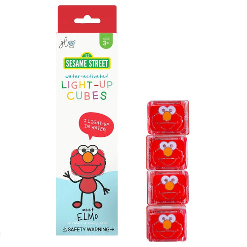 Im Wasser leuchtende Sensorikwürfel Elmo Sesamstraße – rot - Tublu.de