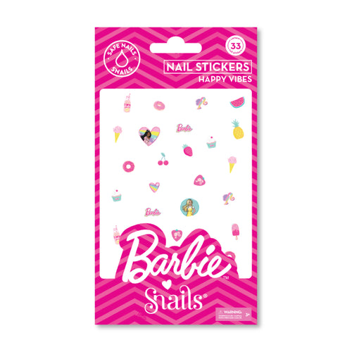 Dětské samolepky na nehty Barbie – Happy Vibes