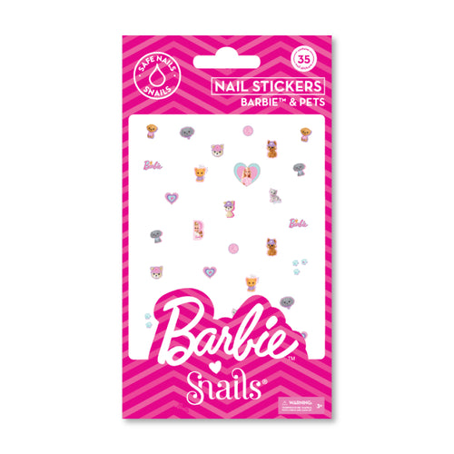 Dětské samolepky na nehty Barbie – Barbie & mazlíčci
