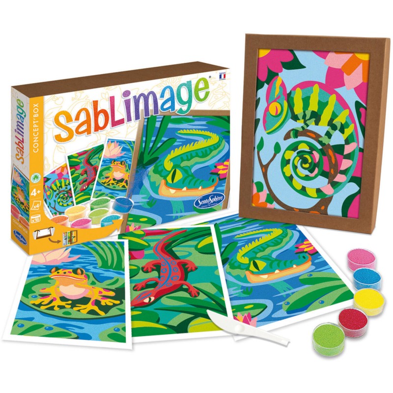 Sablimage – pískování – Ve vysoké trávě