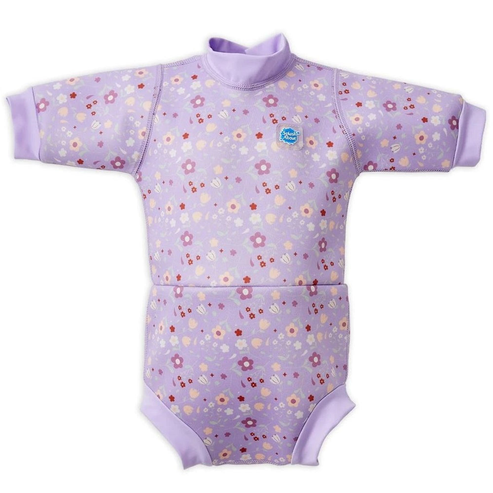 Neoprenová kombinéza + pleny na plavání Happy Nappy 2v1 – 6–14 měsíců (L) Spring Flower