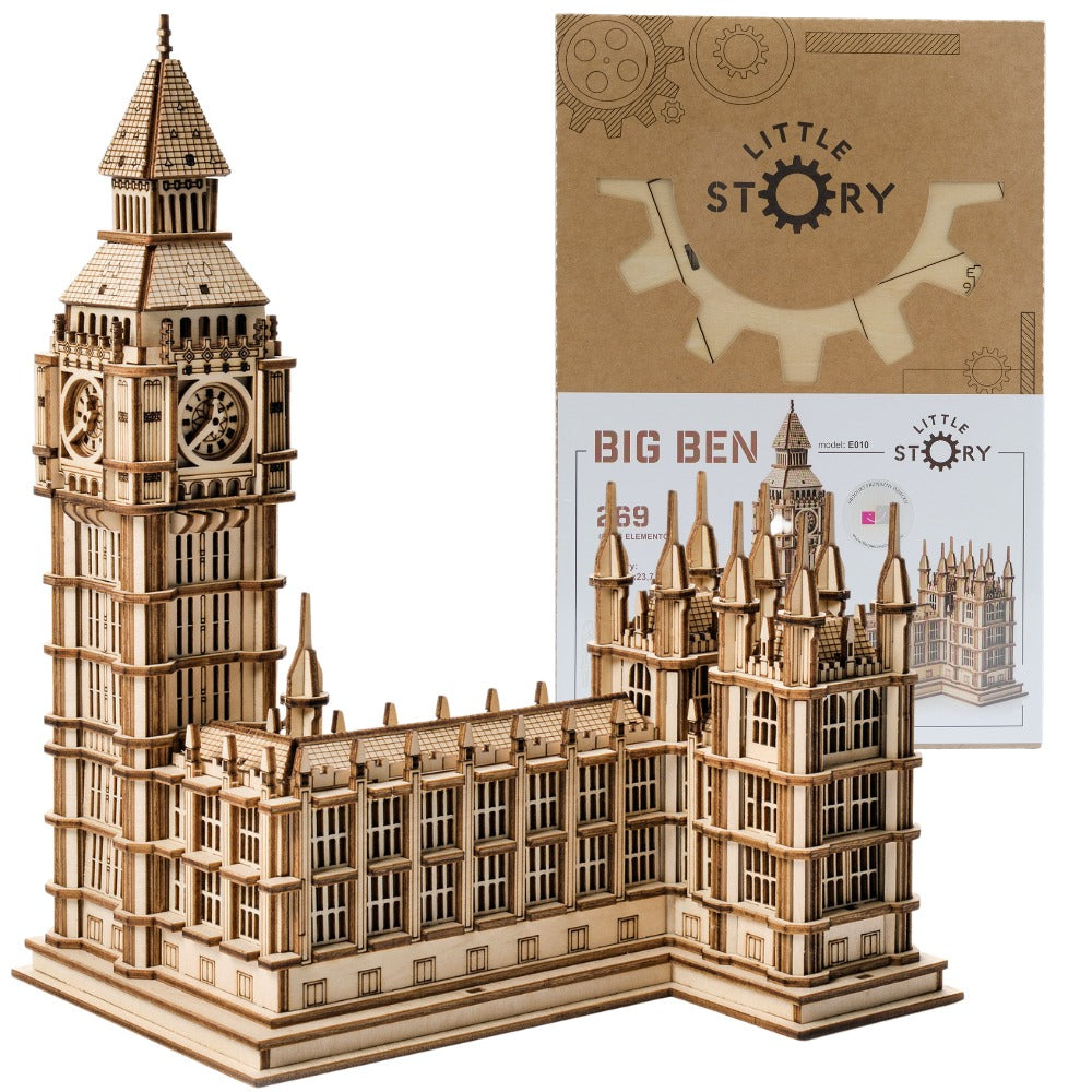 Dřevěné puzzle 3D model – Big Ben
