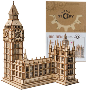 Dřevěné puzzle 3D model – Big Ben