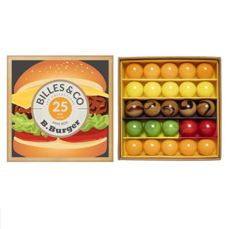 Skleněné korálky – Hamburgery, 25 kusů