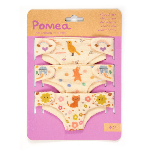 Set mit 3 Windeln für Pomea-Puppen - Tublu.de