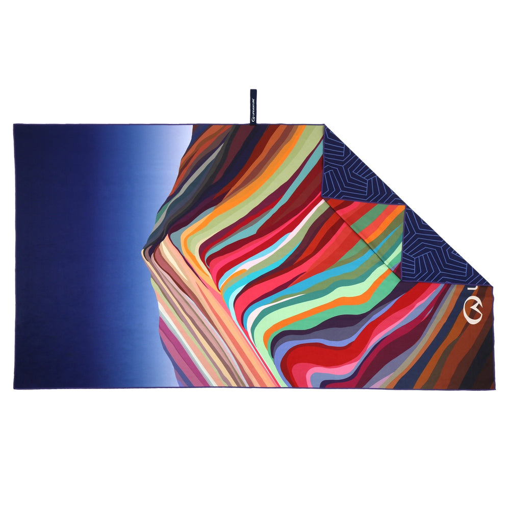 Rychleschnoucí ručník SoftFibre Recycled – Rainbow Mountain 150 x 90 cm