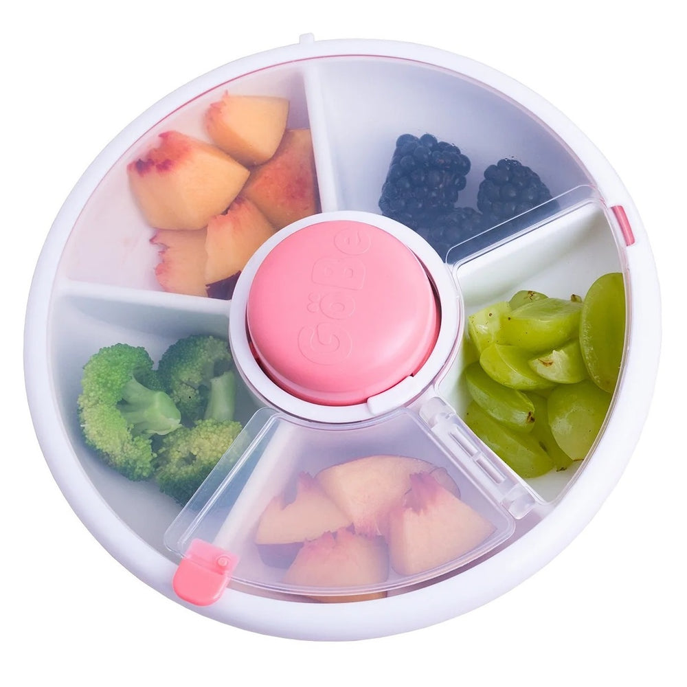 Svačinový box Snack Spinner – Coral Pink