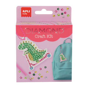 Set zum Basteln von Diamant-Schlüsselanhängern DIY – Dinosaurier - Tublu.de
