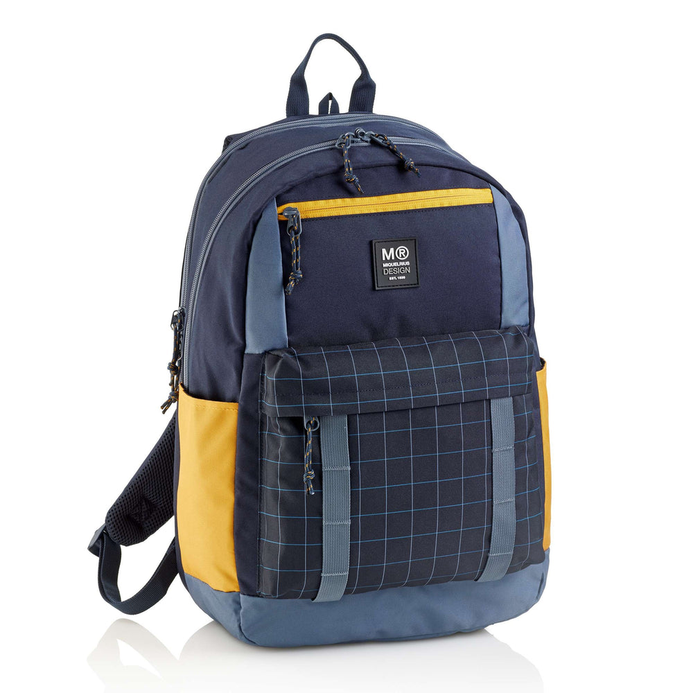 Tříkomorový školní batoh Amsterdam – Rider Black 28 l