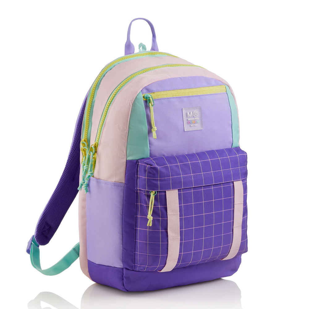 Tříkomorový školní batoh Amsterdam – Rider Violet 28 l
