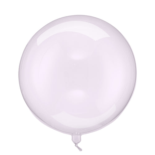 Fóliový balónek koule – Průhledná fialová 40 cm