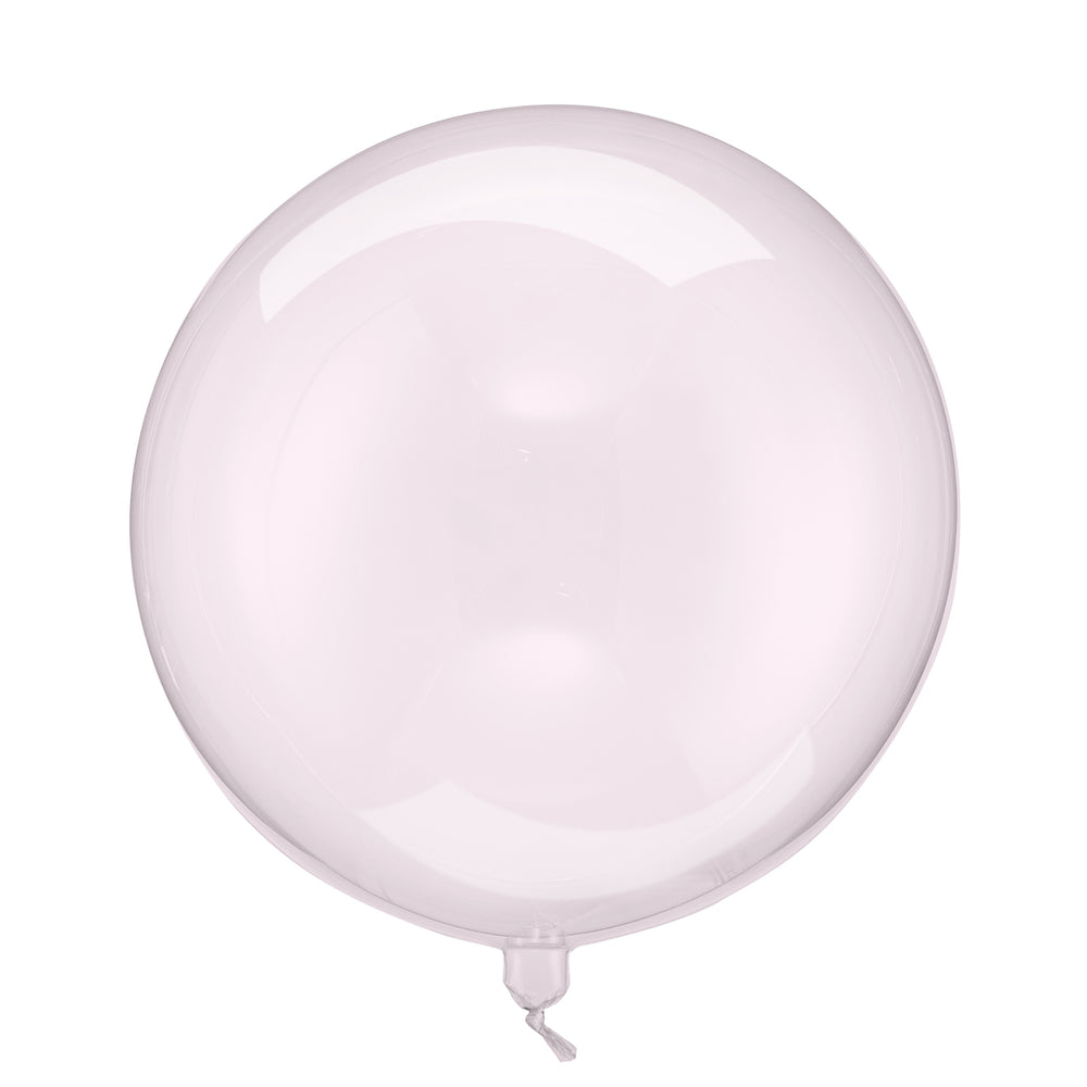 Fóliový balónek Péče - Transparentní růžová, 40 cm