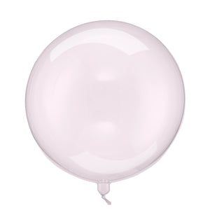 Fóliový balónek Péče - Transparentní růžová, 40 cm