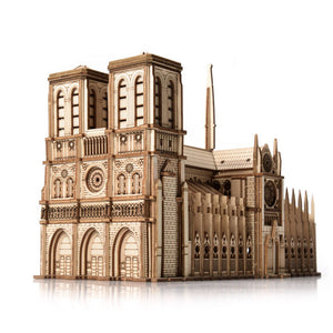 Dřevěné puzzle 3D model – Notre-Dame