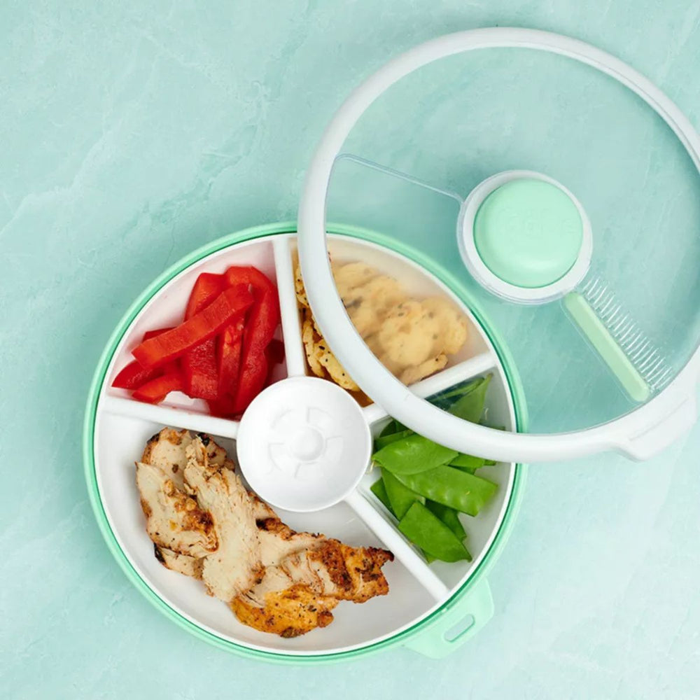 Velký svačinový box Snack Spinner – Mint Green