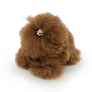 Huňatá alpaka Monsterfluff – Hazelnut 15 cm