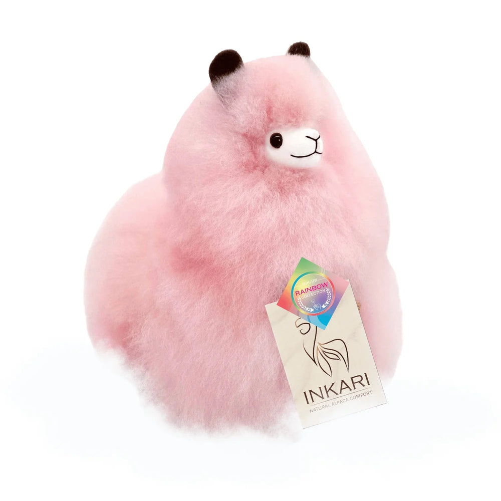 Huňatá alpaka Rainbows – Cotton Candy 23 cm