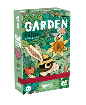 Taschenpuzzle mit Beobachtungsspiel – Gärten 24 Teile - Tublu.de