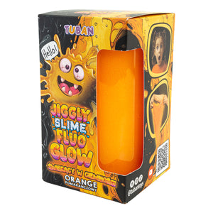 Sada JIGGLY SLIME FLUO GLOW – oranžový 430 g