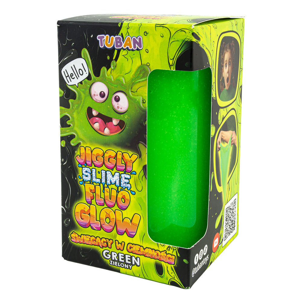 Sada JIGGLY SLIME FLUO GLOW – zelený 430 g