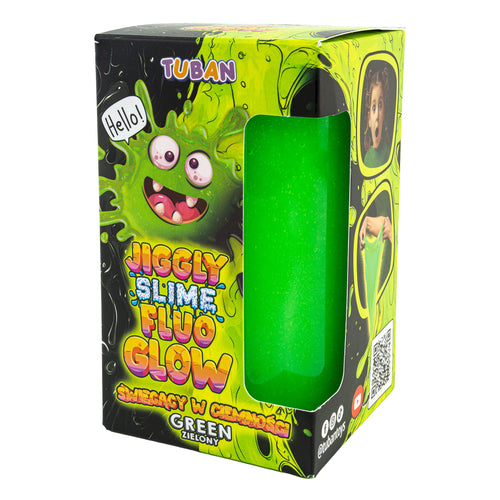 Sada JIGGLY SLIME FLUO GLOW – zelený 430 g