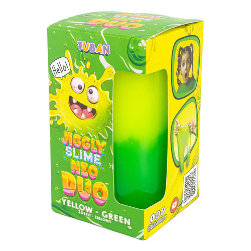 Sada JIGGLY SLIME NEO DUO – žluto-zelený 430 g