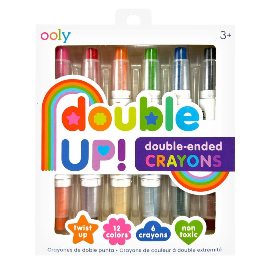 Oboustranné pastelky – Double Up!, sada 6 ks