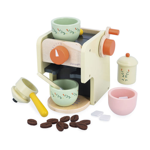 Espressomaschine aus Holz mit Zubehör - Shiny Grandma 3+ - Tublu.de