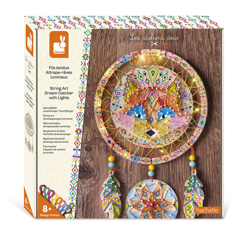 Kreativní sada 3D String Art – Svítící lapač snů 8+