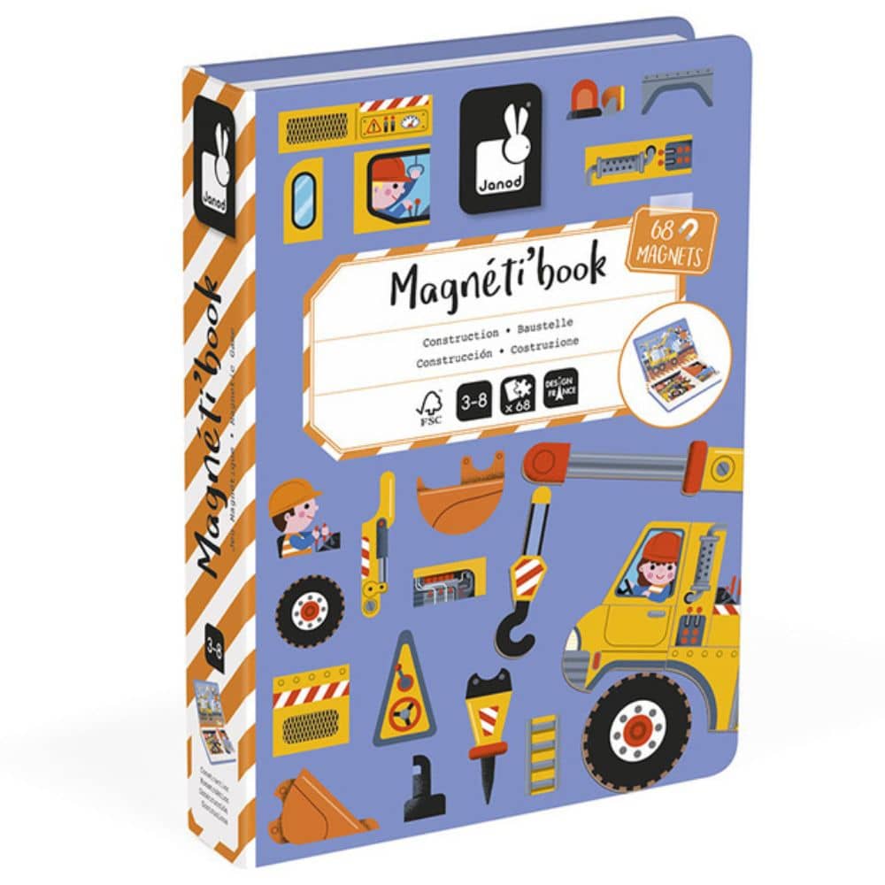 Magnetické puzzle Magnetibook – staveniště