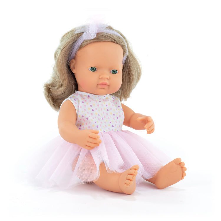 Panenka holčička miminko My Friends & Me – Evropanka tmavě blond 38 cm