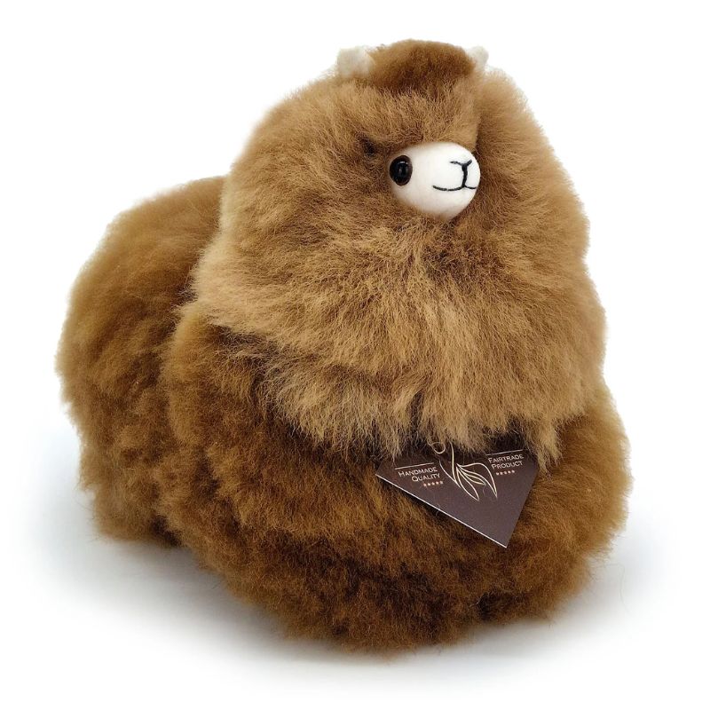 Huňatá alpaka Naturals – Caramel 15 cm
