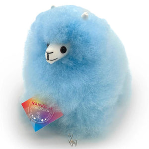 Huňatá alpaka Rainbows – Baby Blue 15 cm