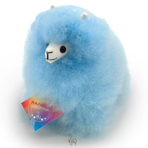 Huňatá alpaka Rainbows – Baby Blue 15 cm