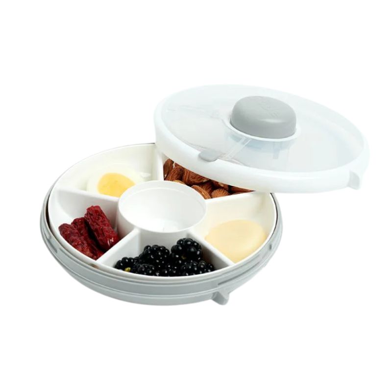 Svačinový box Snack Spinner – Šedý