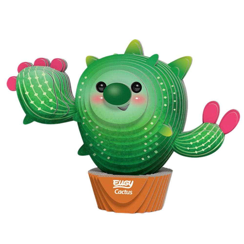 Eko-puzzle 3D – Kvetoucí kaktus