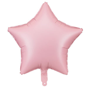 Fóliový balónek – Hvězda, růžová, 48 cm