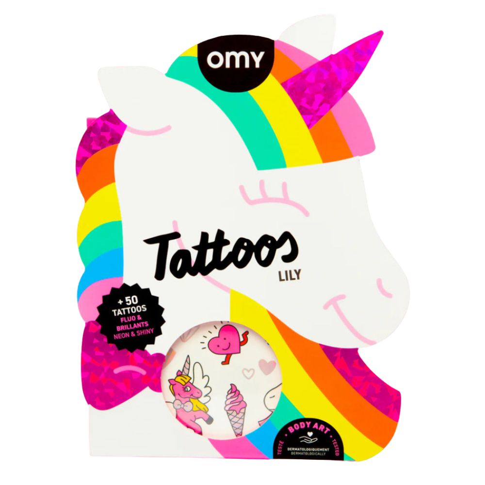 Tetování pro děti – Lily, 50 kusů