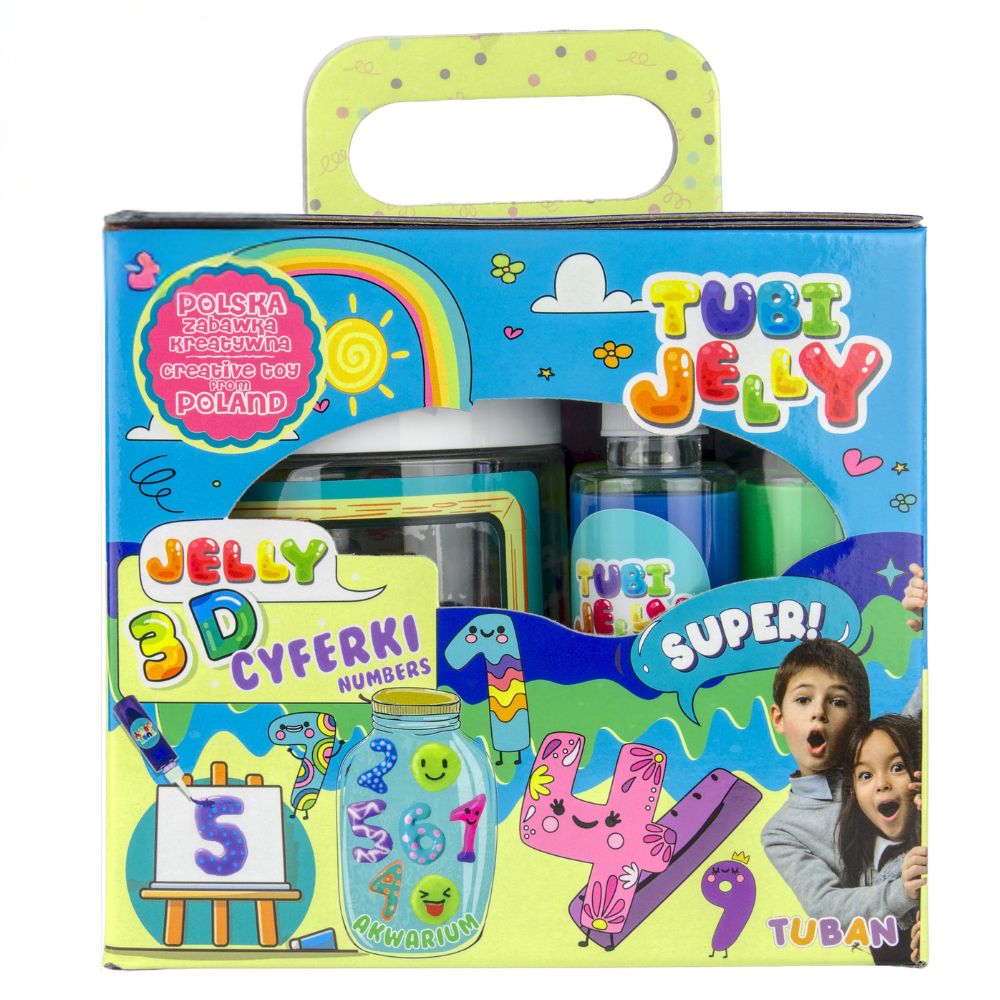 Tubi Jelly sada 6 barev + malé akvárium – Čísla