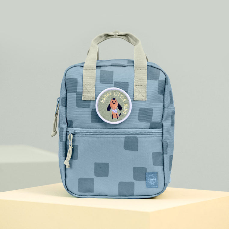 Dětský batoh Mini hranatý – Pattern Party Blue