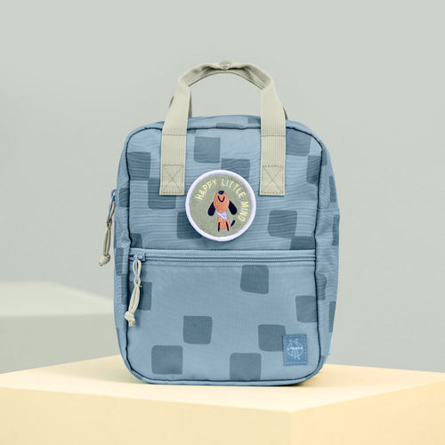 Dětský batoh Mini hranatý – Pattern Party Blue