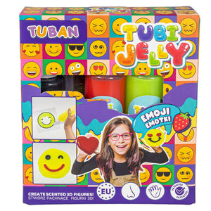 Tubi Jelly sada, 3 barvy – Emotikony