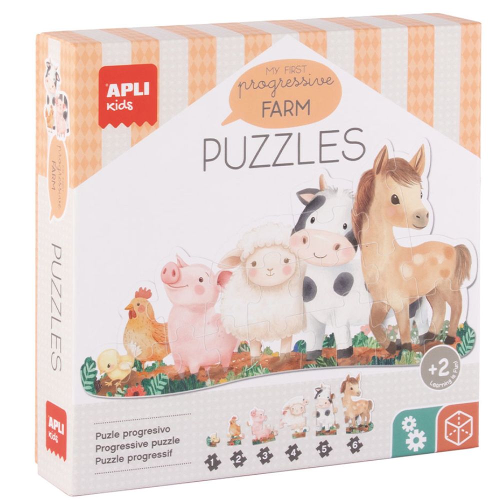 Progresivní puzzle Moje první – Farma 2+