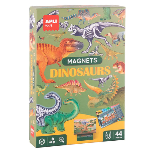 Magnetické vzdělávací puzzle s kartami – Dino