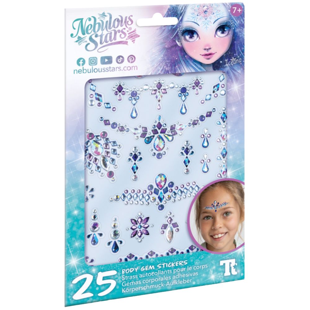 Krystalové nalepovací tetování – Iceana, 25 kusů