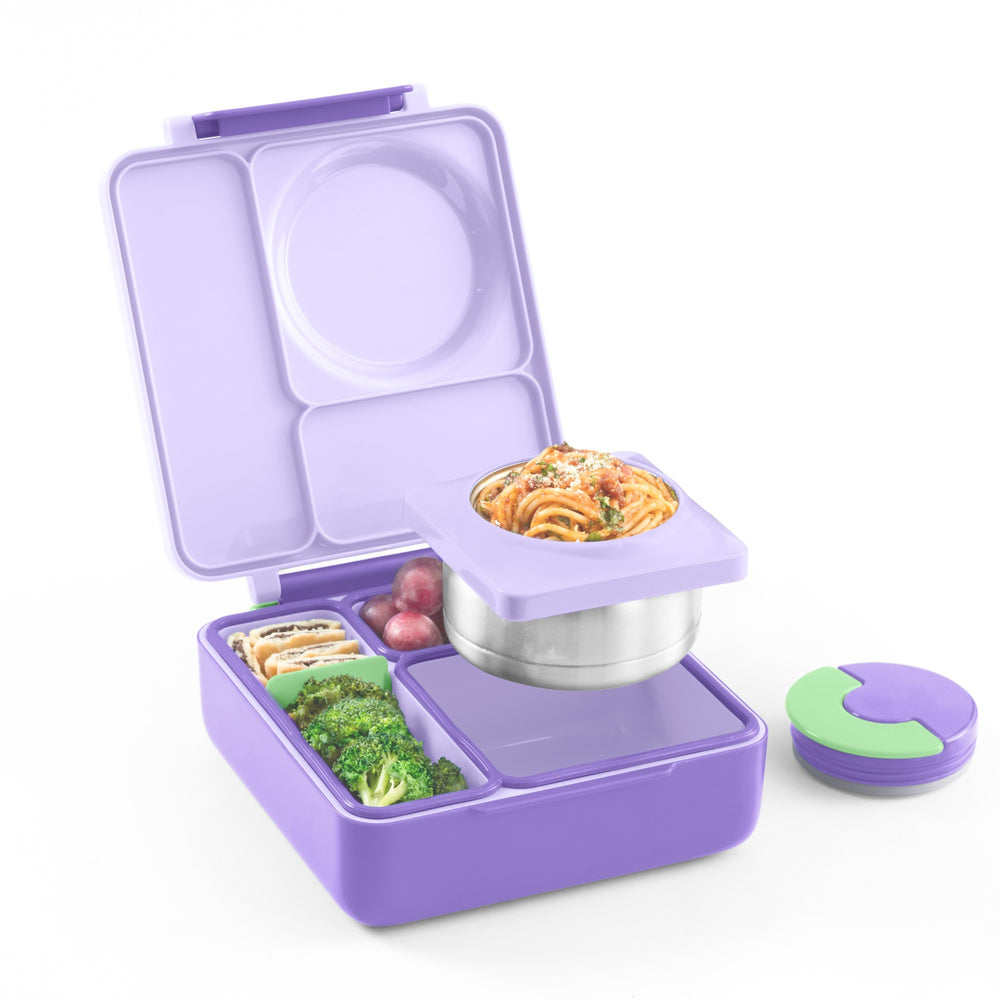 Lunchbox s termoskou OmieBox – Lilac Purple