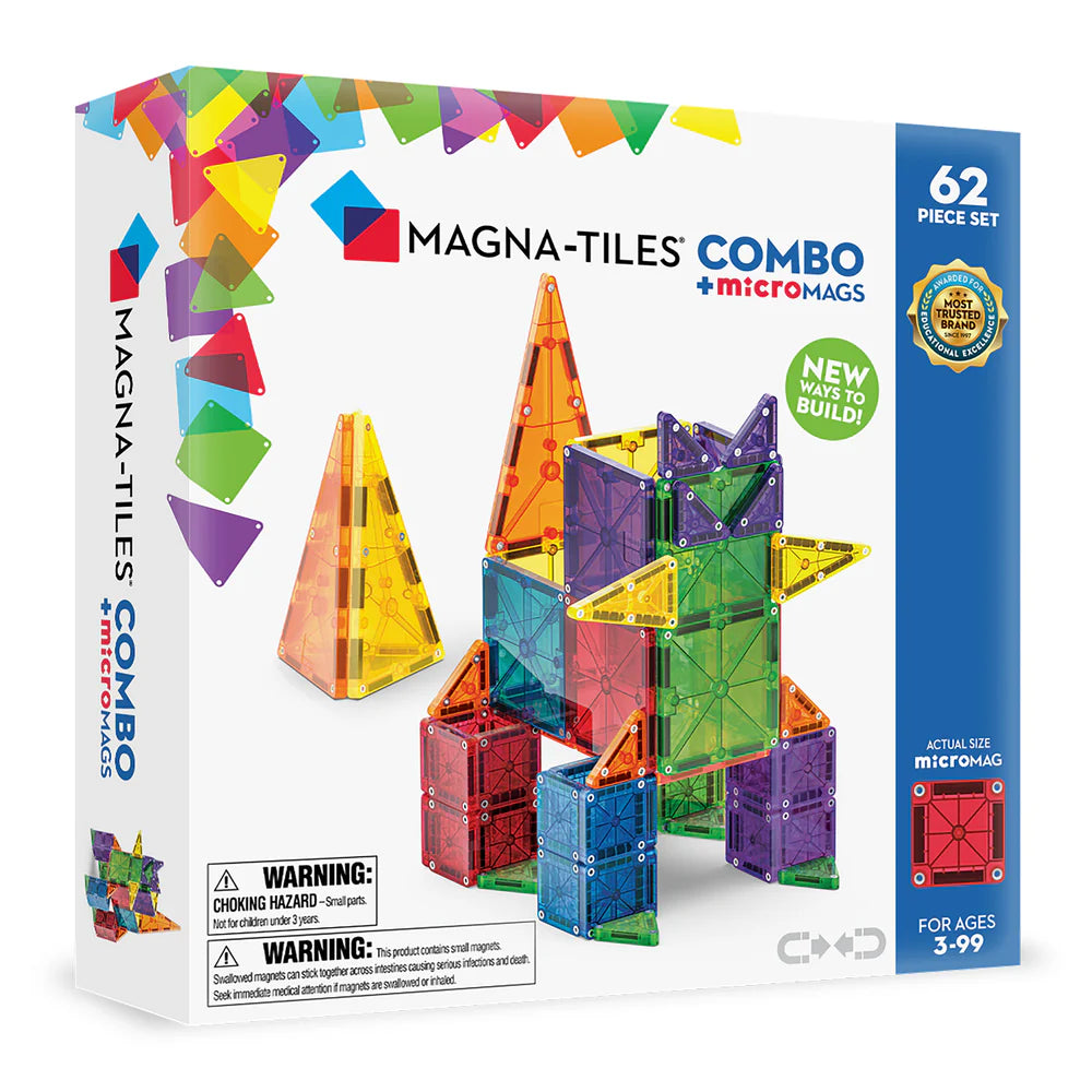 Magnetické kostky – microMAGS Combo 62 dílků