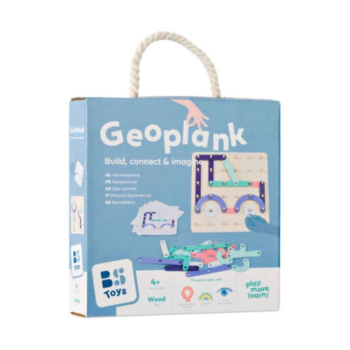 Drewniana tablica manipulacyjna z płytkami BS Toys - Geoplank
