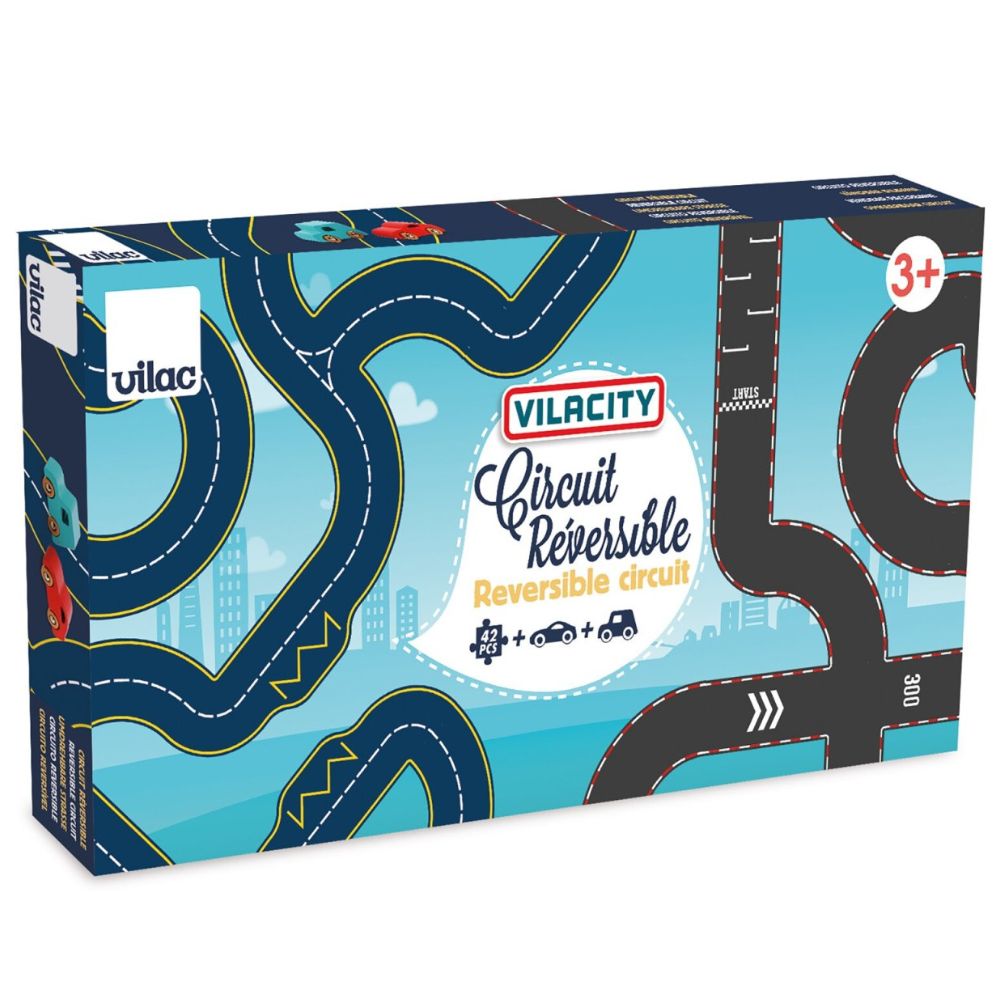 Oboustranná autodráha se 2 autíčky