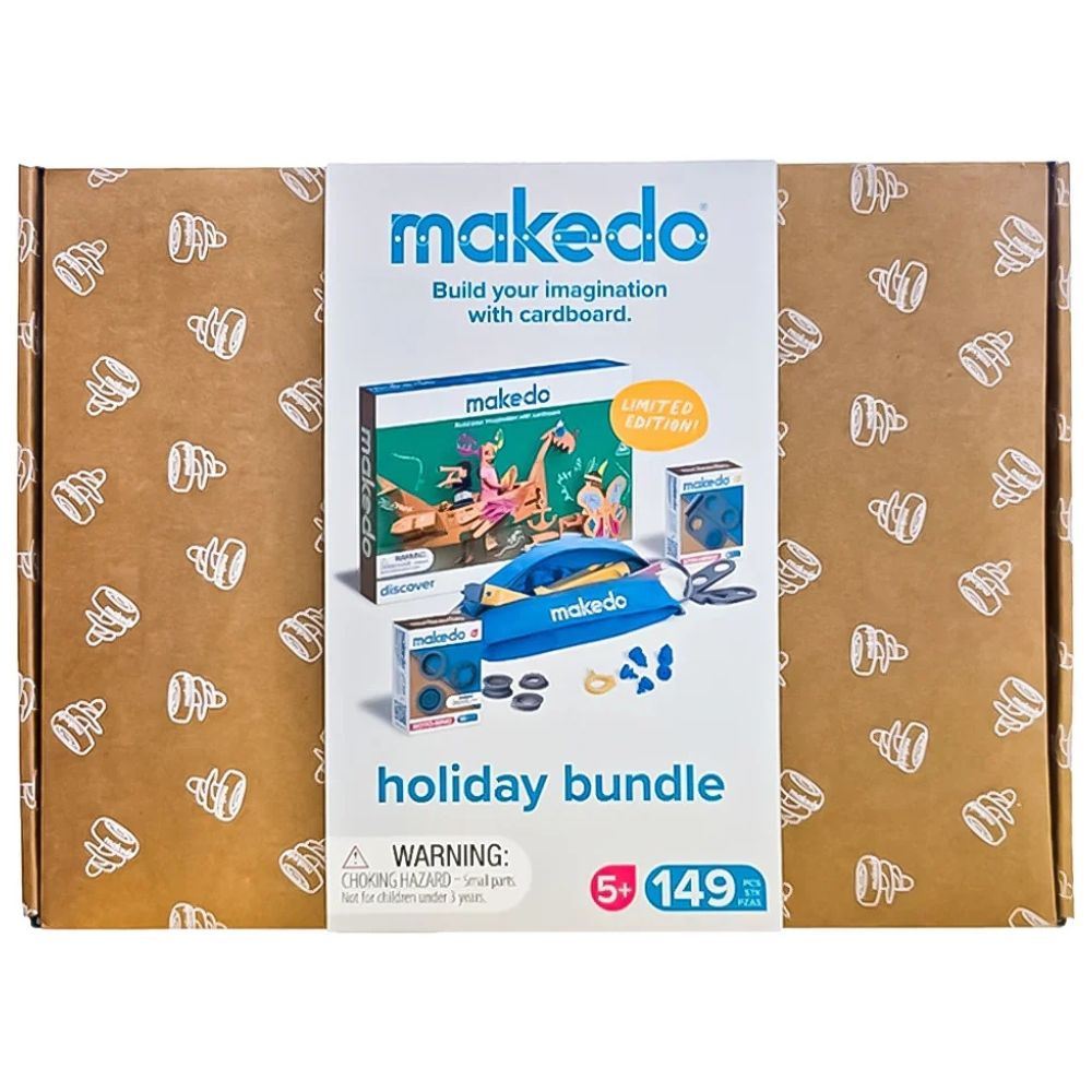 Holiday Bundle – DIY sada nářadí z kartonu se 149 díly pro kreativní stavby